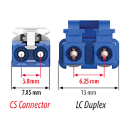 Патчкорд оптический CS/UPC SM Duplex 2 метра 2мм